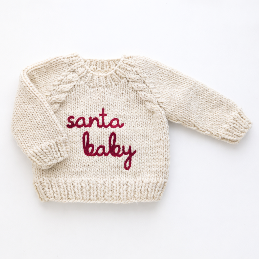 Santa Baby Sweater Natural for Baby & Toddler
