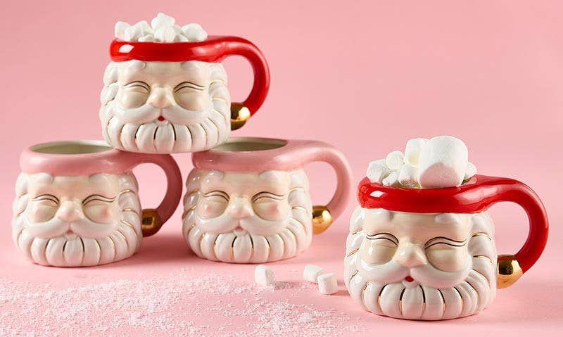 Santa Mug - Pink