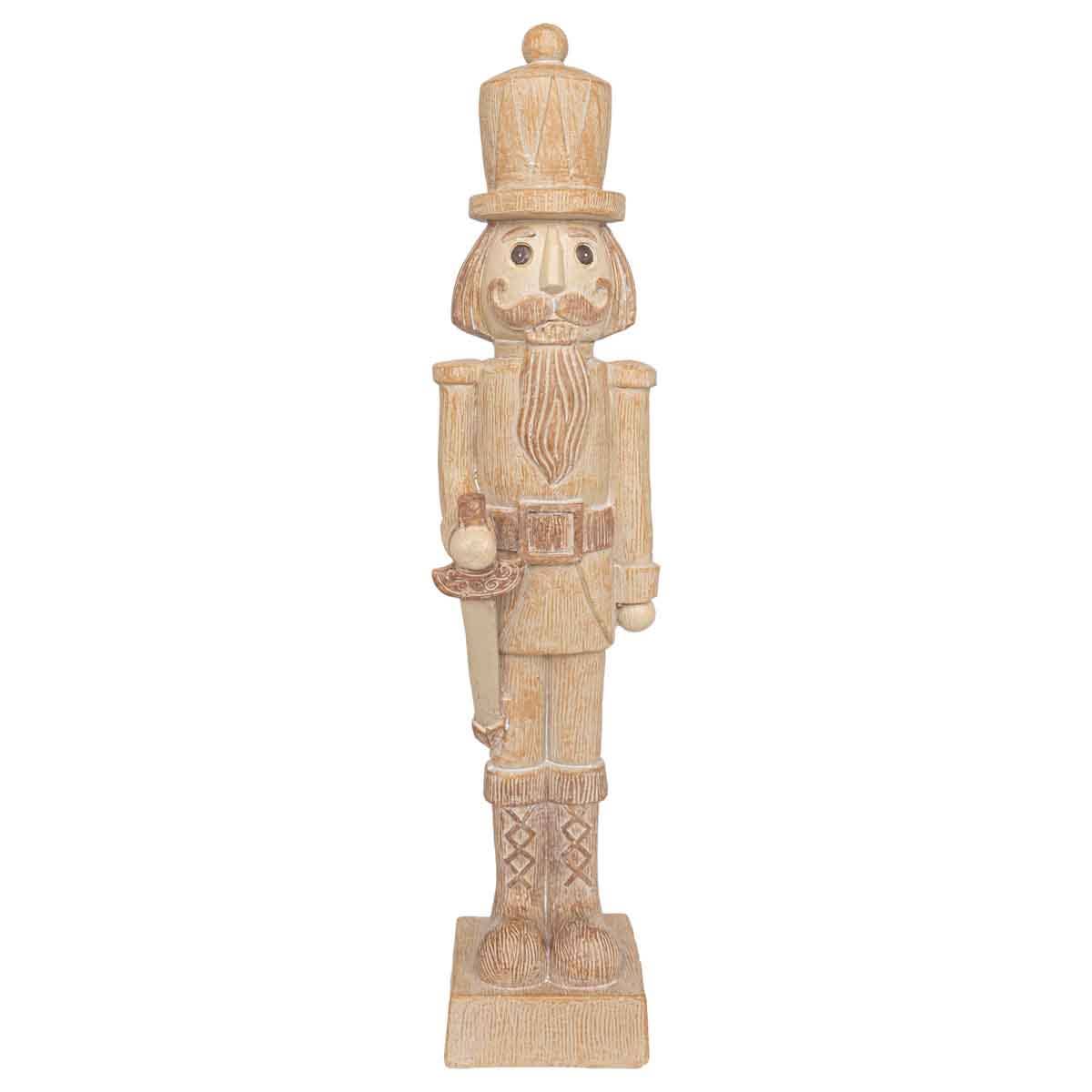 12.5" Tall Natural Look Resin Nutcracker Christmas