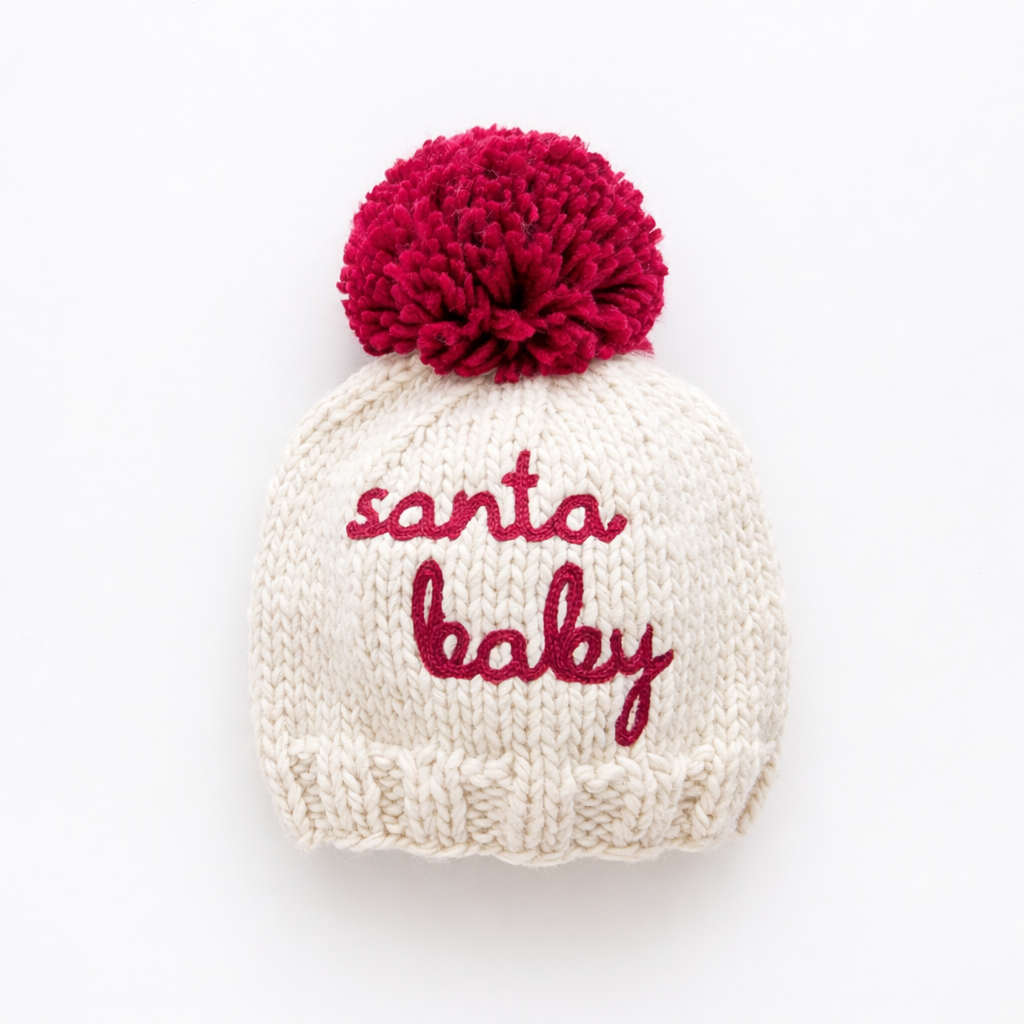 Santa Baby Natural Beanie Hat for Baby & Kids