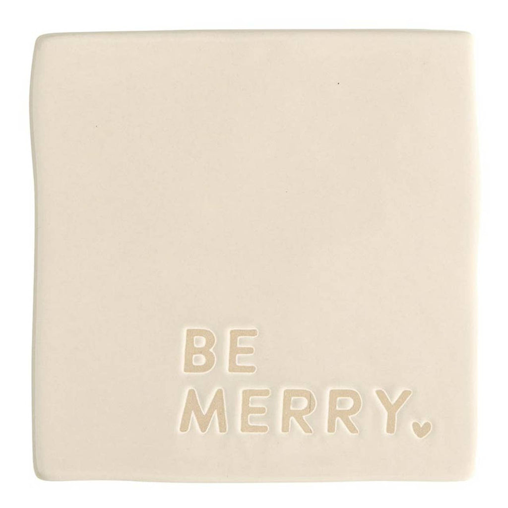 Ceramic Coasters - Joy Love Drink Be Merry - Set of 4
