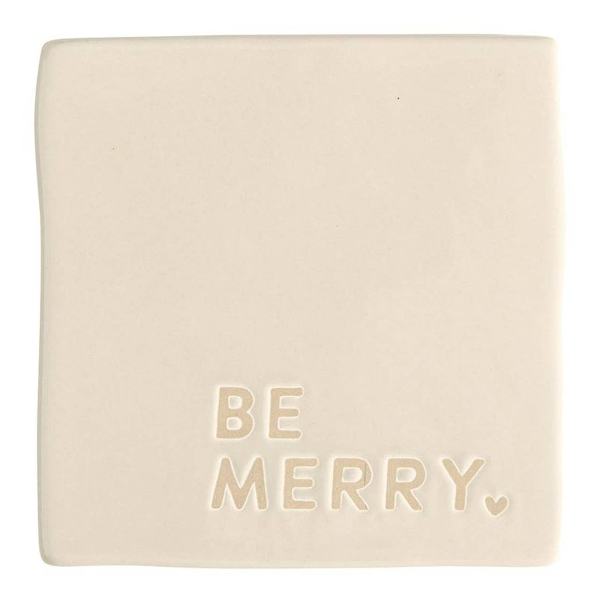Ceramic Coasters - Joy Love Drink Be Merry - Set of 4