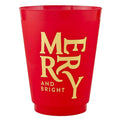 Gold Foil Frost Cups - Merry + Bright - Set of 6