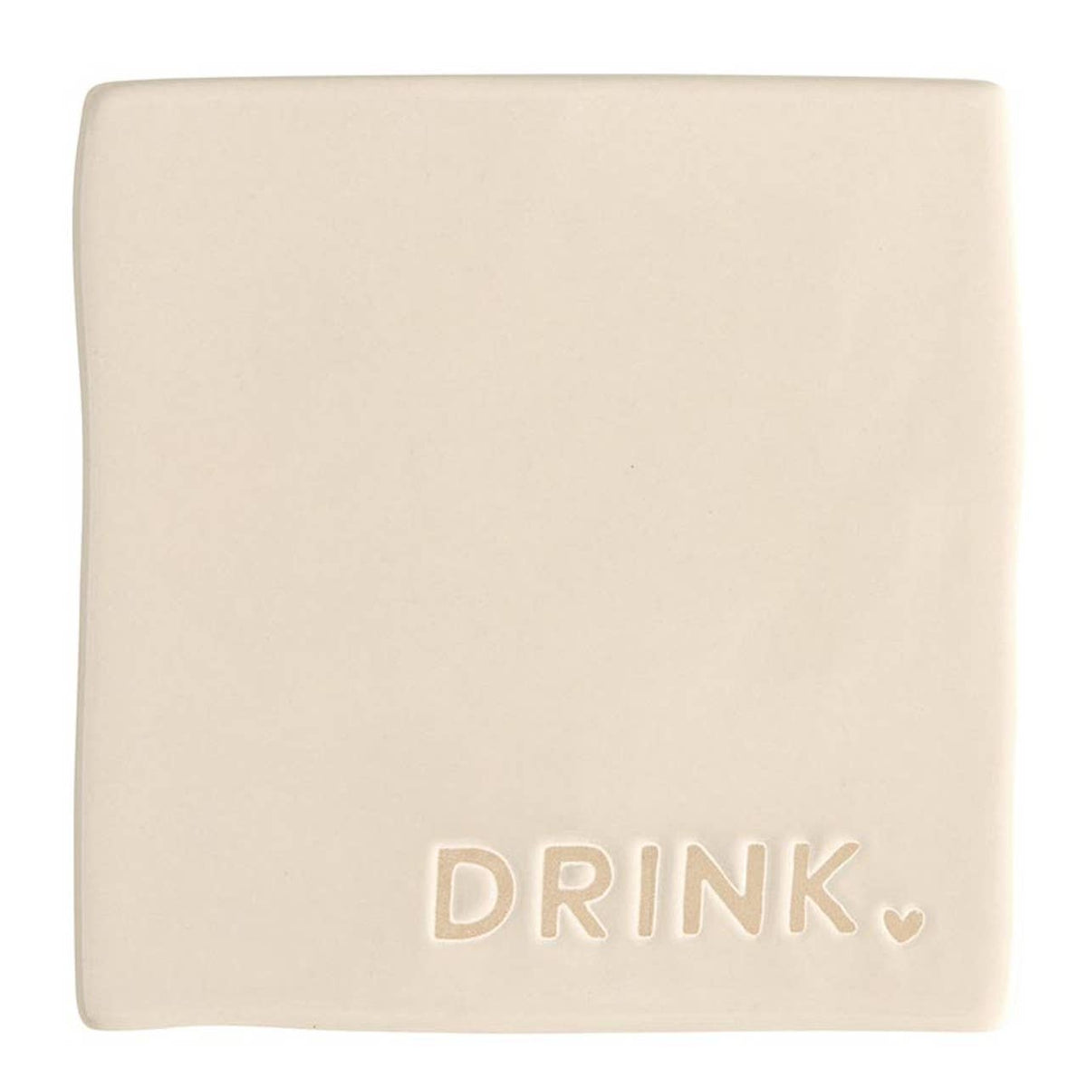 Ceramic Coasters - Joy Love Drink Be Merry - Set of 4