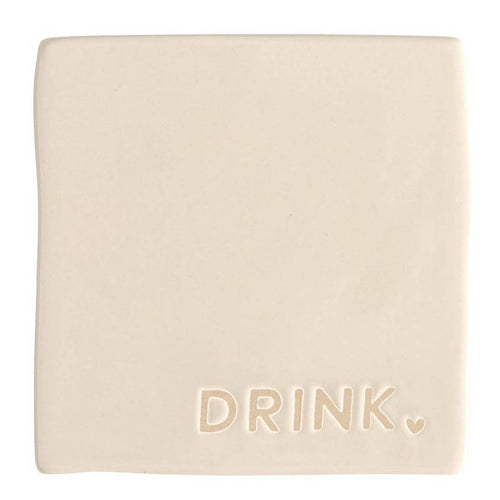 Ceramic Coasters - Joy Love Drink Be Merry - Set of 4