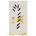 Ceramic Guest Napkin Tray + Napkins - Candy Cane